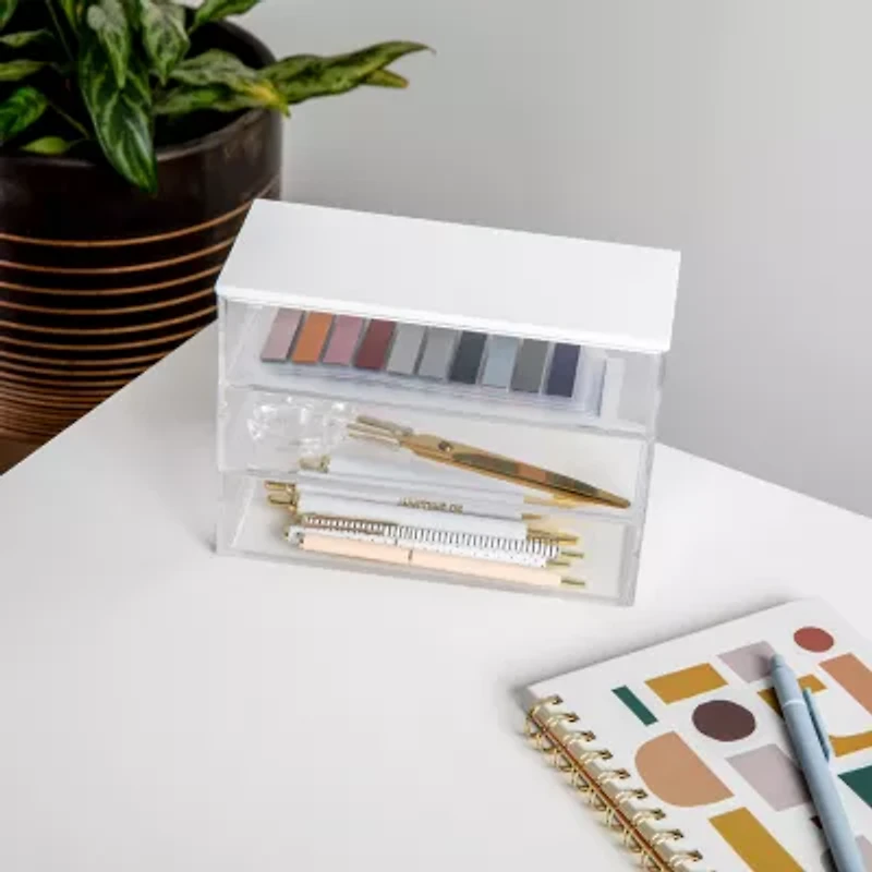 Martha Stewart 3 Pack Bins With MDF Lid