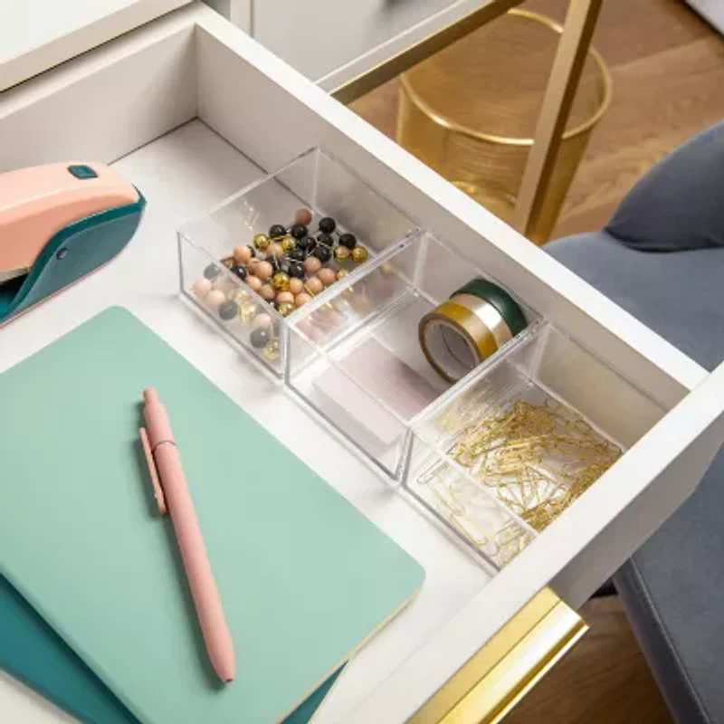 Martha Stewart 3 Pack 3X3.75 Clear Organizer