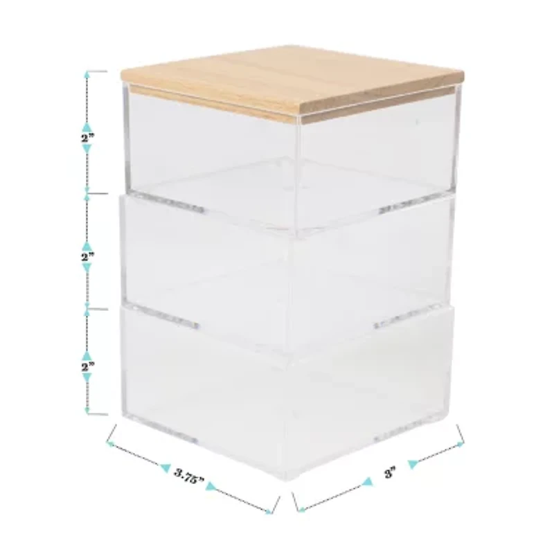 Martha Stewart 3 Pack Bins With MDF Lid