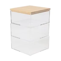 Martha Stewart 3 Pack Bins With MDF Lid