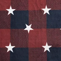 Eddie Bauer America Plush Reversible Lightweight Throw