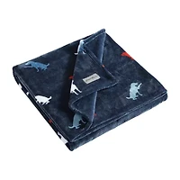 Eddie Bauer Buddy The Dog Plush Reversible Lightweight Throw