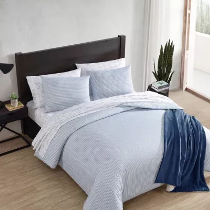 Eddie Bauer Ticking Stripe Duvet Cover Set