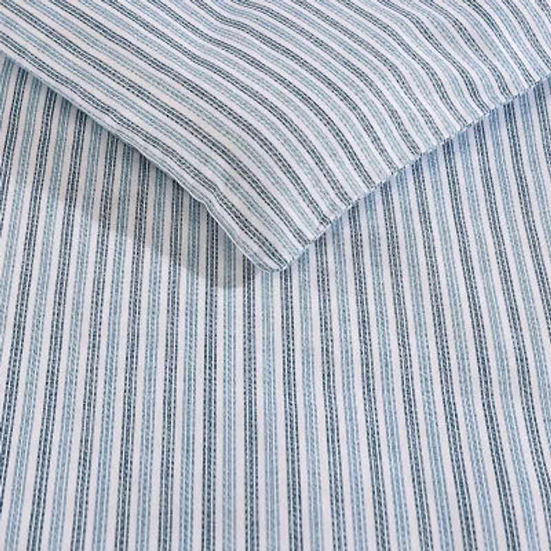 Eddie Bauer Ticking Stripe Duvet Cover Set