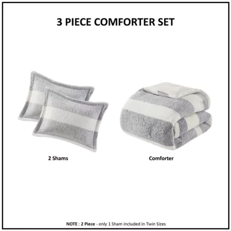 Madison Park Hollis Sherpa Midweight Comforter Set