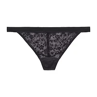 Curvy Couture No Show Lace G-String Thong Panty - 1383