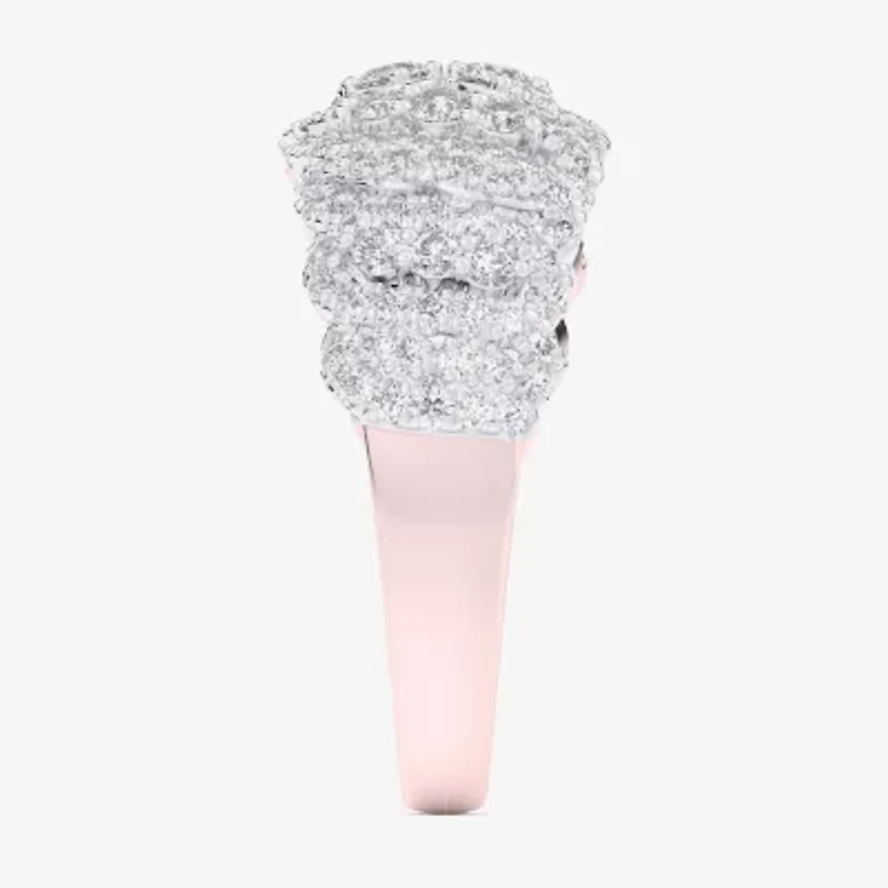 G-H / Si1-Si2) Womens 3/4 CT. T.W. Lab Grown White Diamond 10K Rose Gold Band