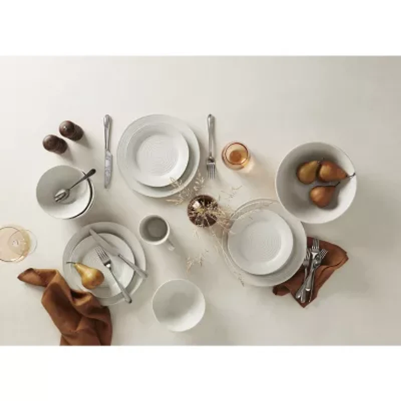 Oneida Ridge White 4-pc. Stoneware Mug Set