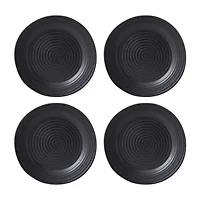 Oneida Ridge Black 12-pc. Stoneware Dinnerware Set