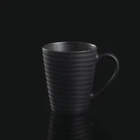 Oneida Ridge Black 4-pc. Stoneware Mug Set