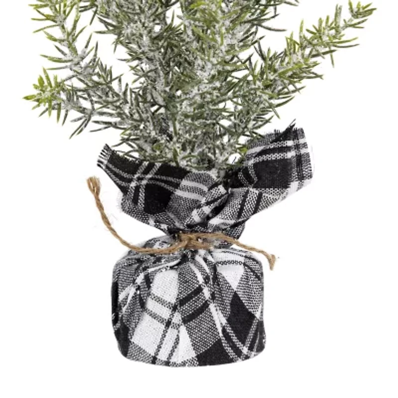 Northlight Mini Frosted Pine - 10in - Set Of 3 1 Foot Pine Christmas Tree