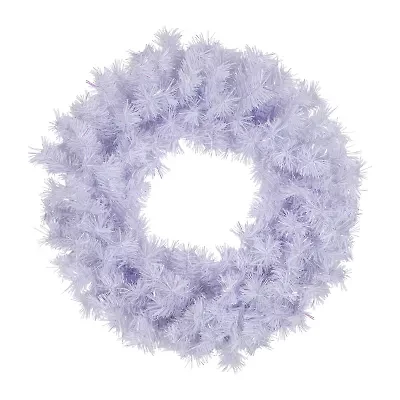 Northlight Icy White Iridescent Spruce - 36in - Unlit Wreath