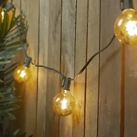 Northlight 10-Count Clear Mercury Glass G50 9ft Green Wire String Lights