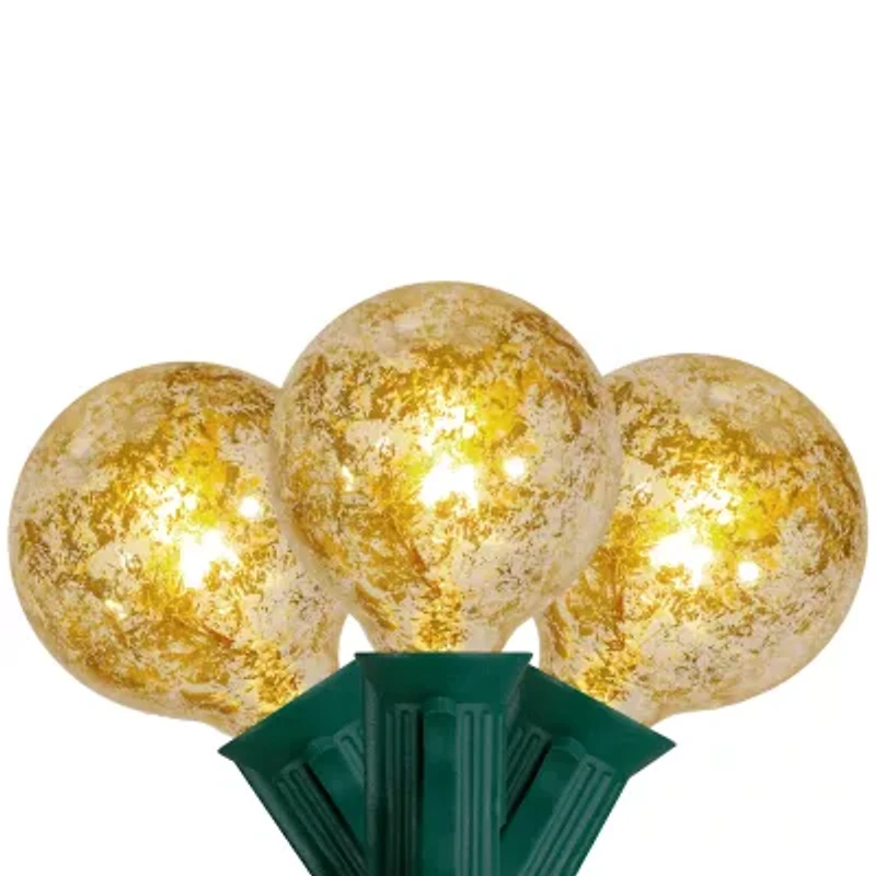 Northlight 10-Count Clear Mercury Glass G50 9ft Green Wire String Lights