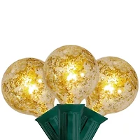 Northlight 10-Count Clear Mercury Glass G50 9ft Green Wire String Lights