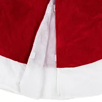 Northlight 48in Traditional Red Merry Velveteen Indoor Tree Skirt