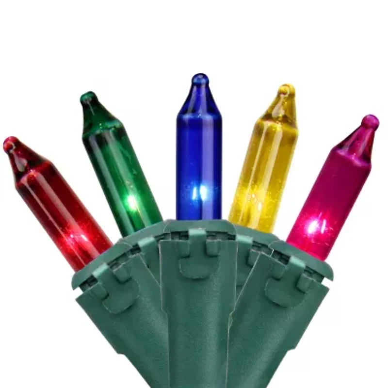 Northlight 450-Count Multi-Color Mini - 92ft Green Wire String Lights