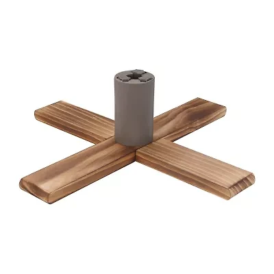 Northlight Light Wood Adjustable Stand - For Trees Up To 7.75ft Tall Tree Stand