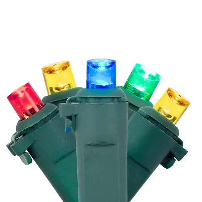 Northlight 100-Count Multi-Color Led 33 Ft Green Wire String Lights