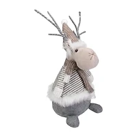 Northlight Led Lighted Wrapped Antlers Knitted Reindeer - 18in Christmas Figurine