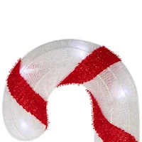 Northlight Lighted Candy Cane Pathway Lawn Stakes - 20in - Set Of 3 Christmas Yard Art