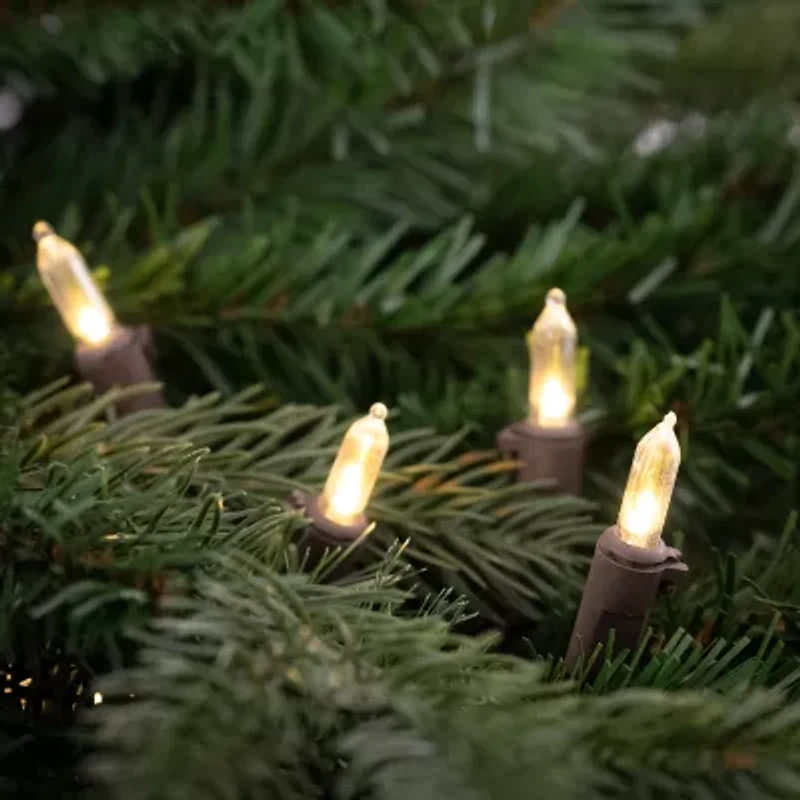 Northlight Mini Commercial - Clear - 300ct - 68ft Brown Wire String Lights