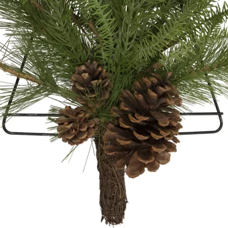 Northlight 21in Pine Tree With Pinecones Christmas Window Decor