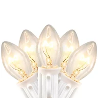 Northlight 25 Count Clear C7 24ft White Wire String Lights