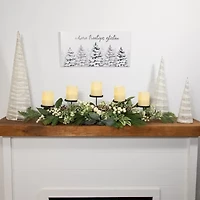 Northlight Berries And Eucalyptus Artificial - 42in Candle Holder