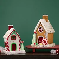 Northlight Peppermint Candy House - 11in Christmas Tabletop Decor
