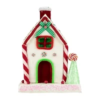 Northlight Peppermint Candy House - 11in Christmas Tabletop Decor