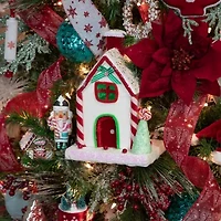 Northlight Peppermint Candy House - 11in Christmas Tabletop Decor