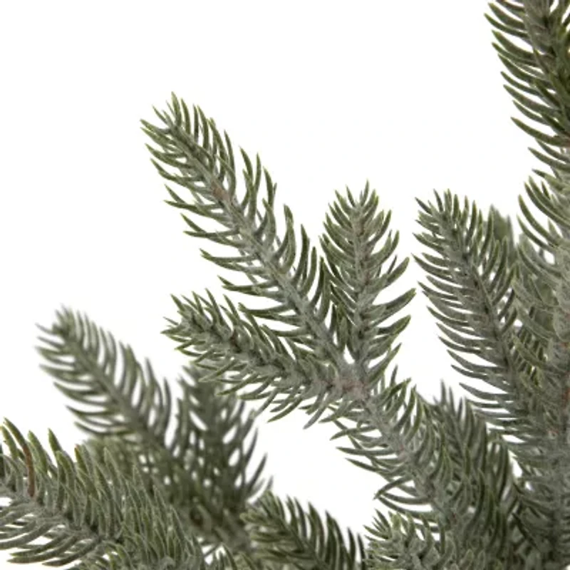 Northlight Mini Frosted In Nutcracker Pot - 14.75in - Unlit 1 Foot Christmas Tree