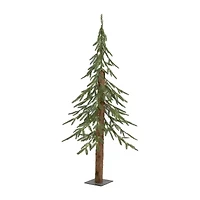 Northlight Pre-Lit Medium Alpine - 4ft - Clear Led Lights 4 Foot Pine Christmas Tree