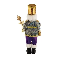 Northlight Jeweled Scepter Figure - 16in Plastic Christmas Nutcracker