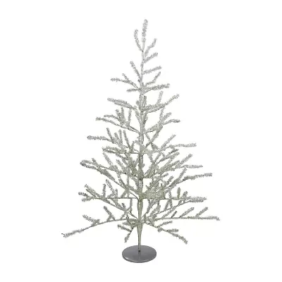 Northlight 3ft Full Champagne Tinsel Artificial Twig - Unlit 3 Foot Christmas Tree