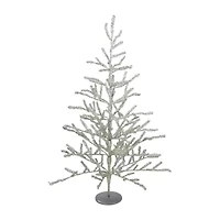 Northlight 3ft Full Champagne Tinsel Artificial Twig - Unlit 3 Foot Christmas Tree