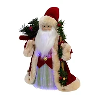Northlight Lighted Color-Changing Fiber Optic Santa Claus - 12in Christmas Tree Topper