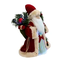 Northlight Lighted Color-Changing Fiber Optic Santa Claus - 12in Christmas Tree Topper