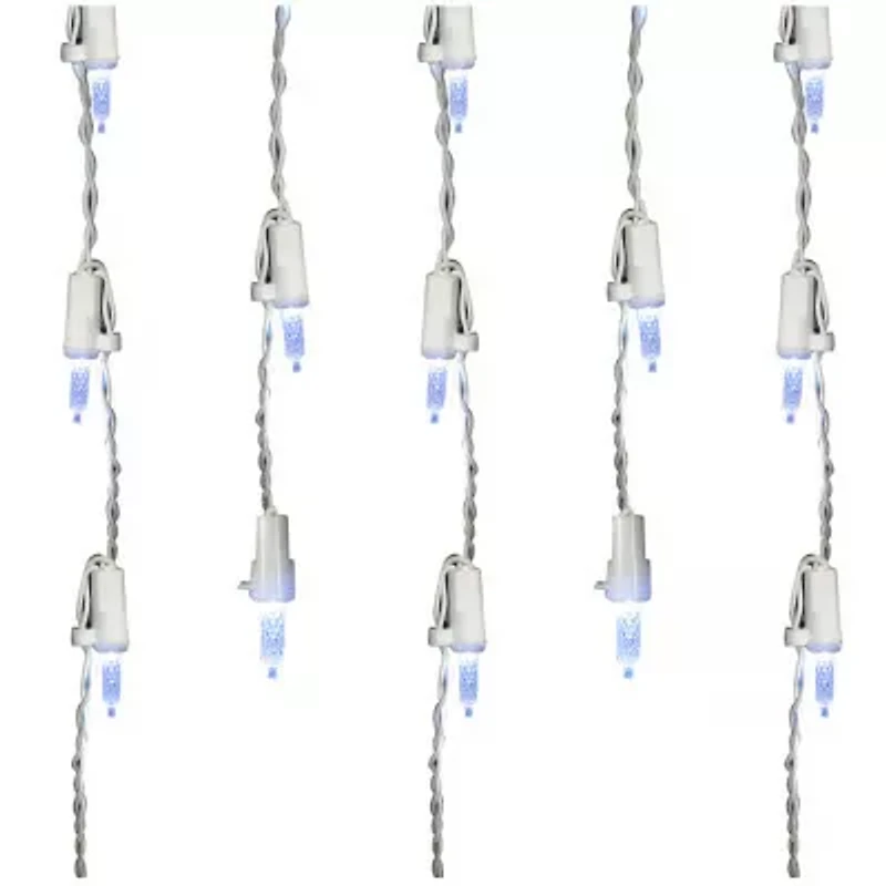 Northlight 60 White Led Mini Dripping - 10 Ft White Wire String Lights