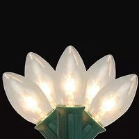 Northlight 25-Count Clear Transparent C9 String 24ft Green Wire String Lights