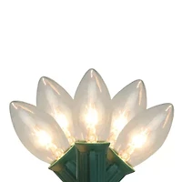 Northlight 25-Count Clear Transparent C9 String 24ft Green Wire String Lights