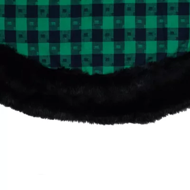 Northlight 48in Green And Black Plaid Indoor Tree Skirt