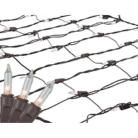 Northlight 2ft X 8ft Clear Mini Tree Trunk Wrap Brown Wire Net Lights