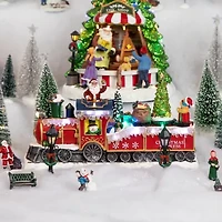 Northlight Led Lighted Animated And Musical Toy Shop - 12in Plays Music Christmas Village