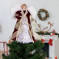 Northlight 14" Angel With Lighted Candle Christmas Tree Topper