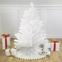 Northlight Medium Snow White Pine - 3ft - Unlit 3 Foot Pine Christmas Tree