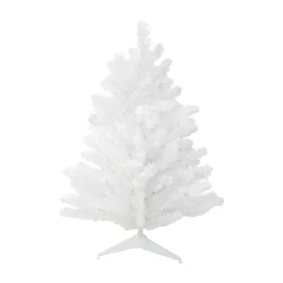 Northlight Medium Snow White Pine - 3ft - Unlit 3 Foot Pine Christmas Tree