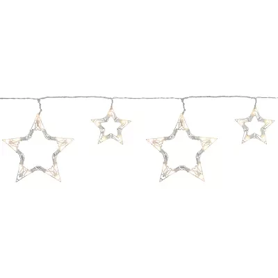 Northlight Led Lighted Twinkle Star - 9.25ft White Wire - 10ct Outdoor Icicle Lights