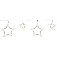 Northlight Led Lighted Twinkle Star - 9.25ft White Wire - 10ct Outdoor Icicle Lights